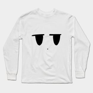 Cute Flat Face Long Sleeve T-Shirt